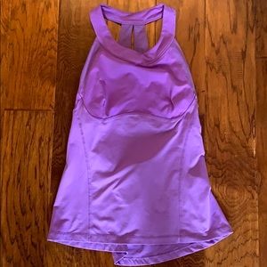 Purple Lulu Lemon workout/yoga tank